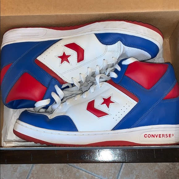 converse weapon red white and blue